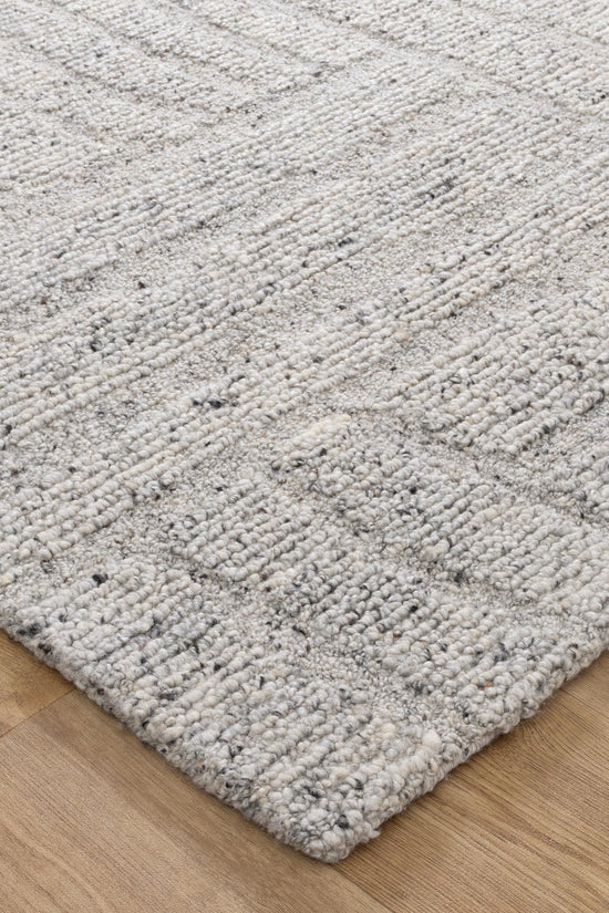 Seren Grey Modern Wool Rug