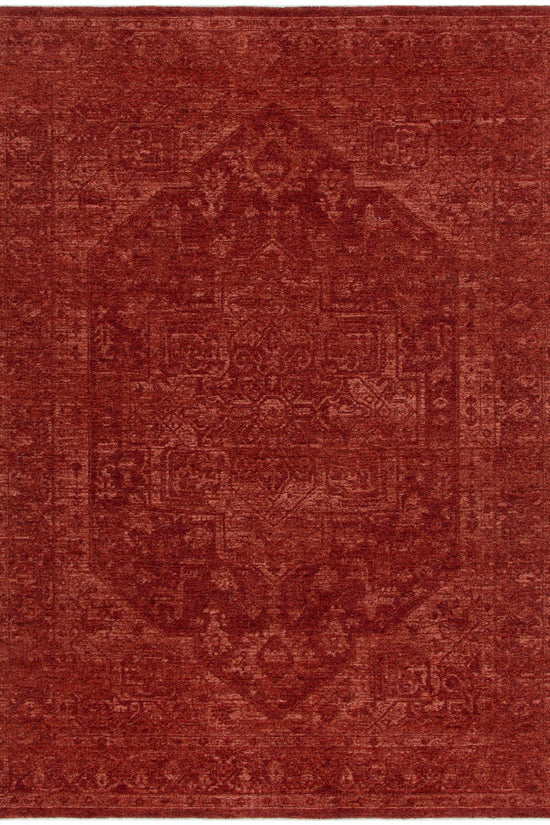 Heritage Distressed Medallion Rust Rug - H101