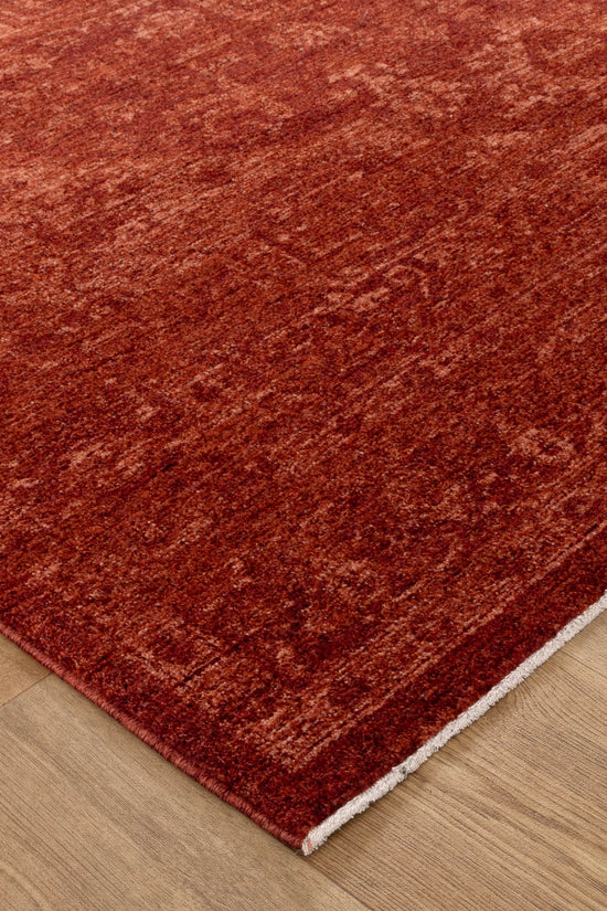 Heritage Distressed Medallion Rust Rug - H101