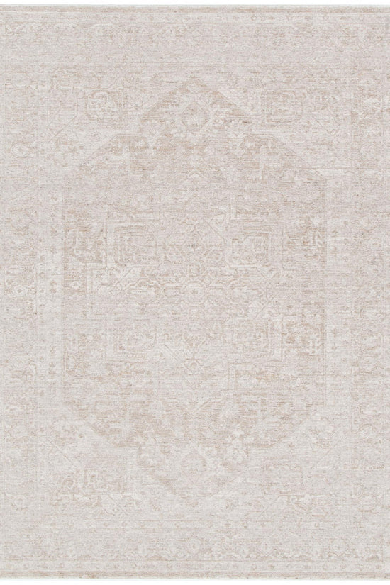 Heritage Distressed Medallion Beige Rug - H102