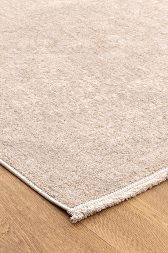 Heritage Distressed Medallion Beige Runner- H102- (Different Tassel)