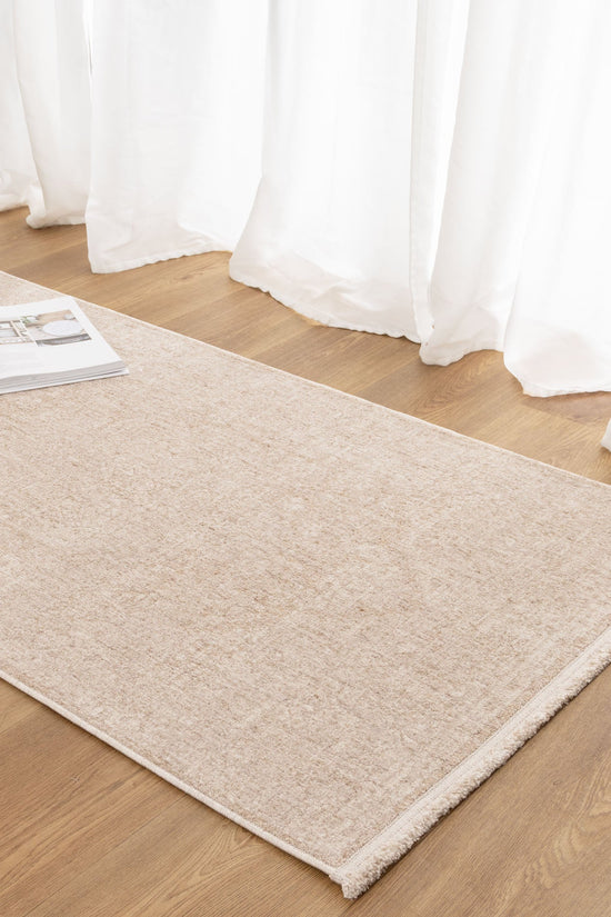 Heritage Distressed Medallion Beige Runner- H102- (Different Tassel)