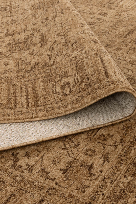 Heritage Distressed Border Mustard Rug - H105