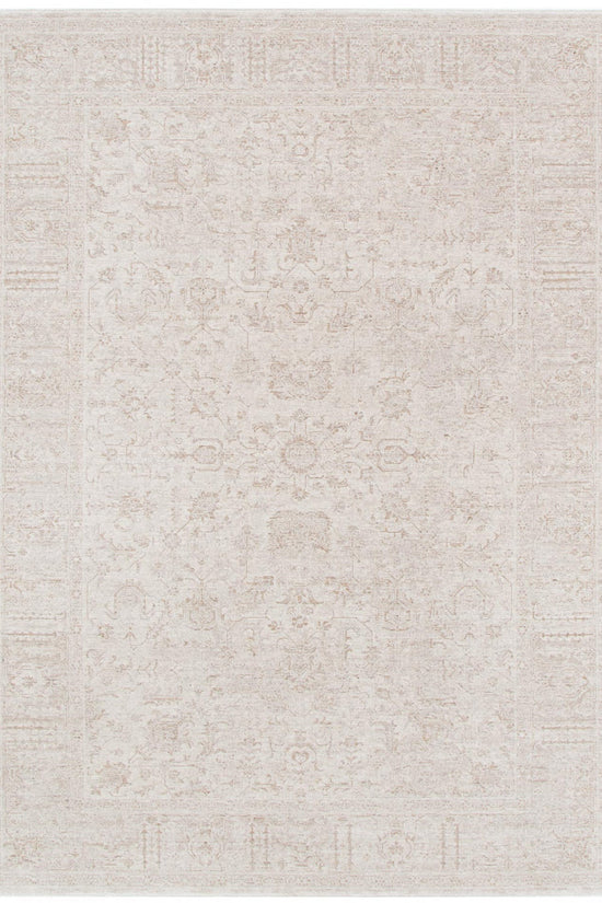 Heritage Distressed Border Beige Rug - H106