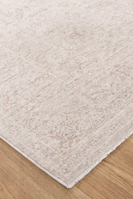 Heritage Distressed Border Beige Rug - H106