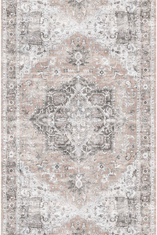 Distressed Vintage Cezanne Blush Area Runner - VITAL 3082-11