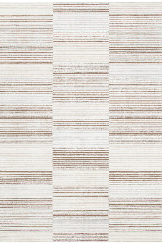 Sierra Lines Beige Brown Rug