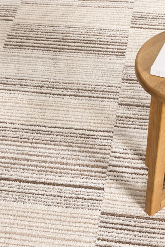 Sierra Lines Beige Brown Rug