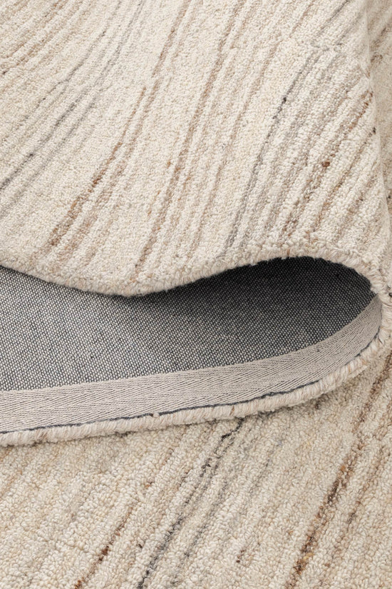 Praia Lines Natural Wool Rug