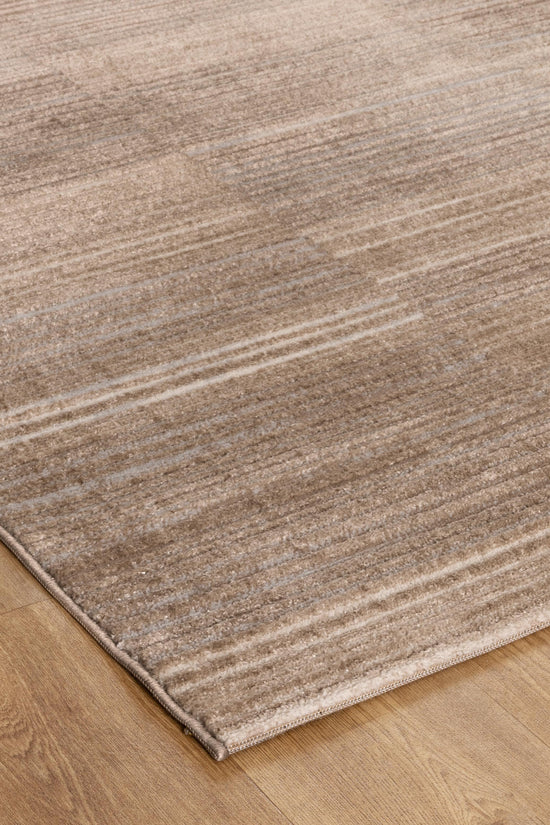 Sierra Lines Brown Grey Rug