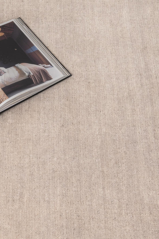 Charleston Hand-Knotted Wool Rug Beige