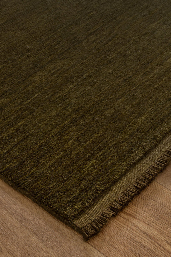 Charleston Hand-Knotted Wool Rug Green