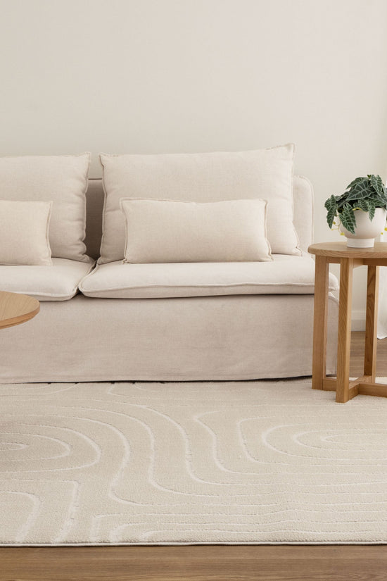 Mila Arch Lines Cream Rug - MIL7: New Arrival