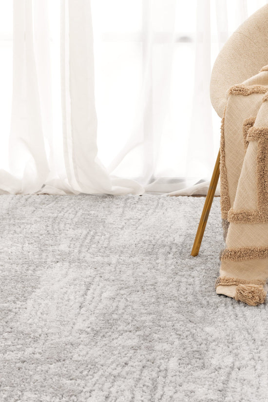 Nola Carved Grey Rug - N003