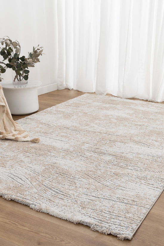 Nola Carved Beige Rug - N005