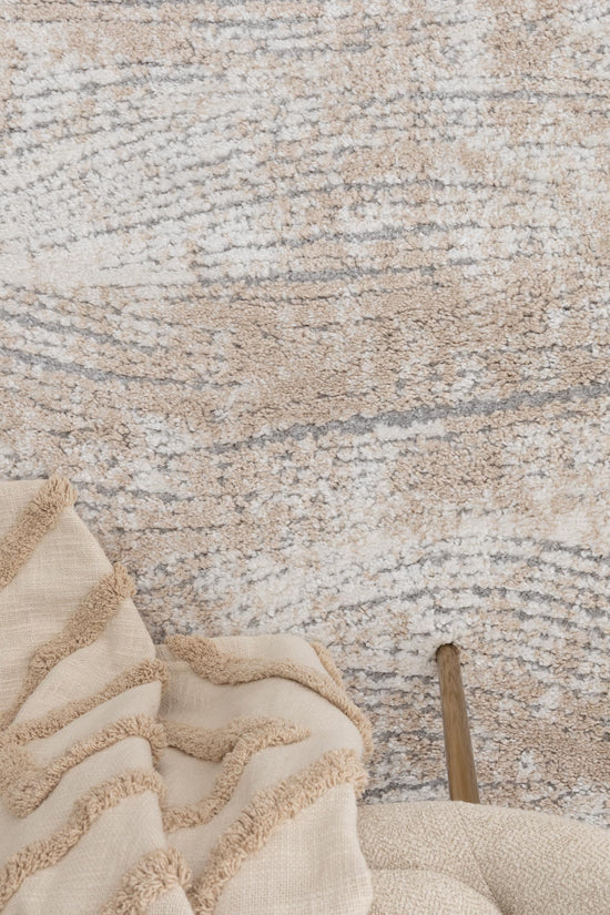 Nola Carved Beige Rug - N005