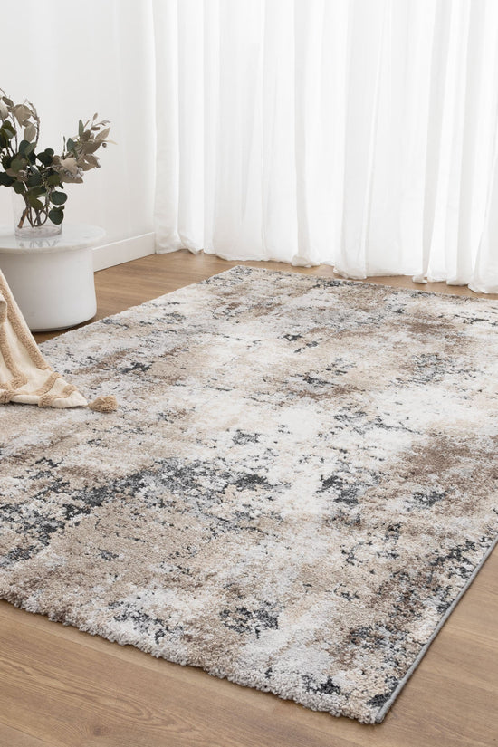 Nola Abstract Grey Beige Rug - N006