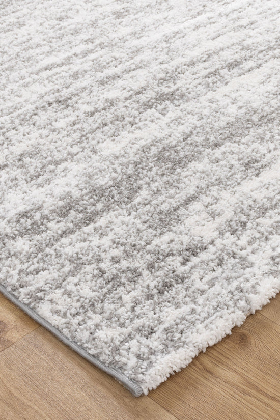 Nola Canvas Abstract Grey Rug - N008