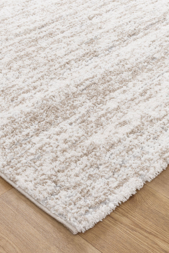 Nola Canvas Abstract Beige Rug - N009