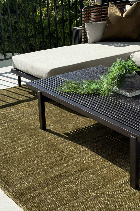 Harbour Olive Green Indoor Outdoor Rug