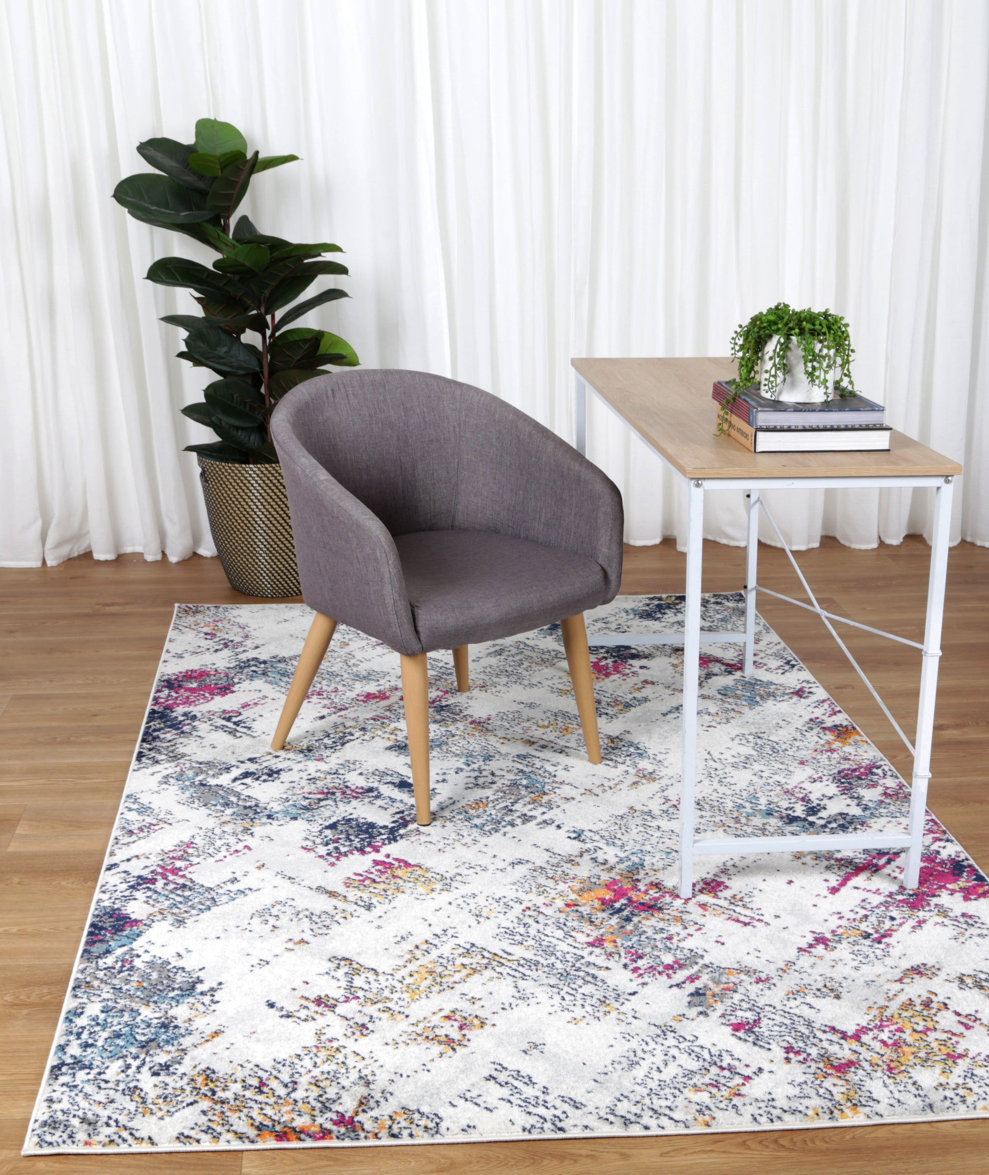 Provence Chiffa Cream Grey Transitional Rug - PROV01