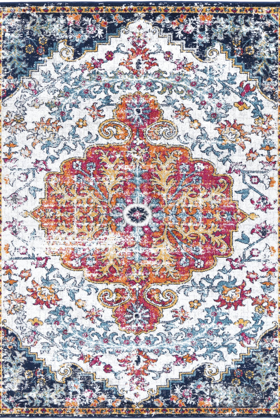 Provence Miliana Grey Blue Transitional Rug - PROV05