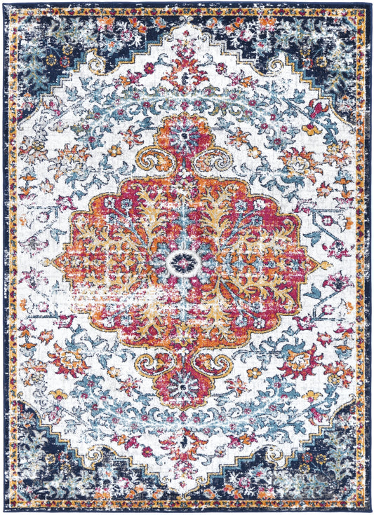Provence Miliana Grey Blue Transitional Rug - PROV05