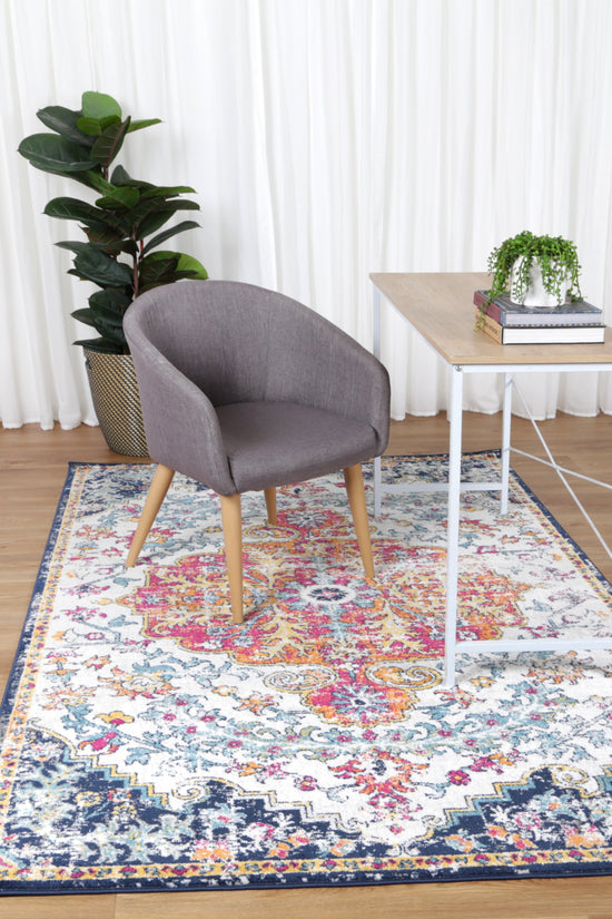 Provence Miliana Grey Blue Transitional Rug - PROV05