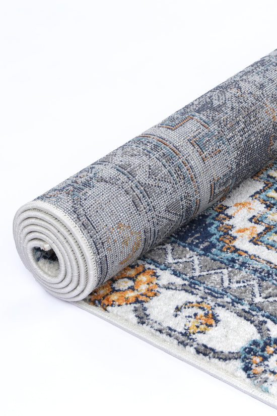 Provence Taza Blue Cream Transitional Rug - PROV06