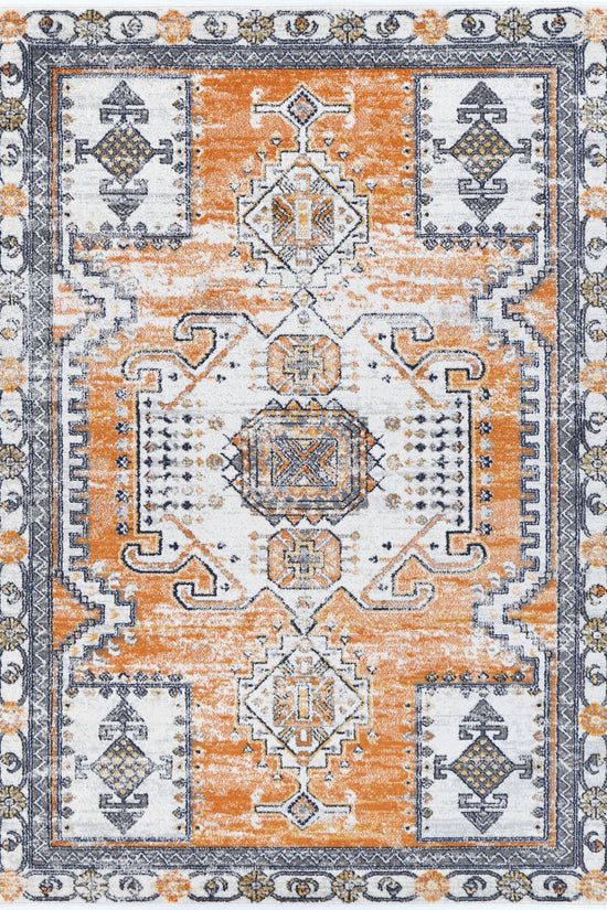 Provence Taza Terracotta Cream Transitional Rug - PROV07