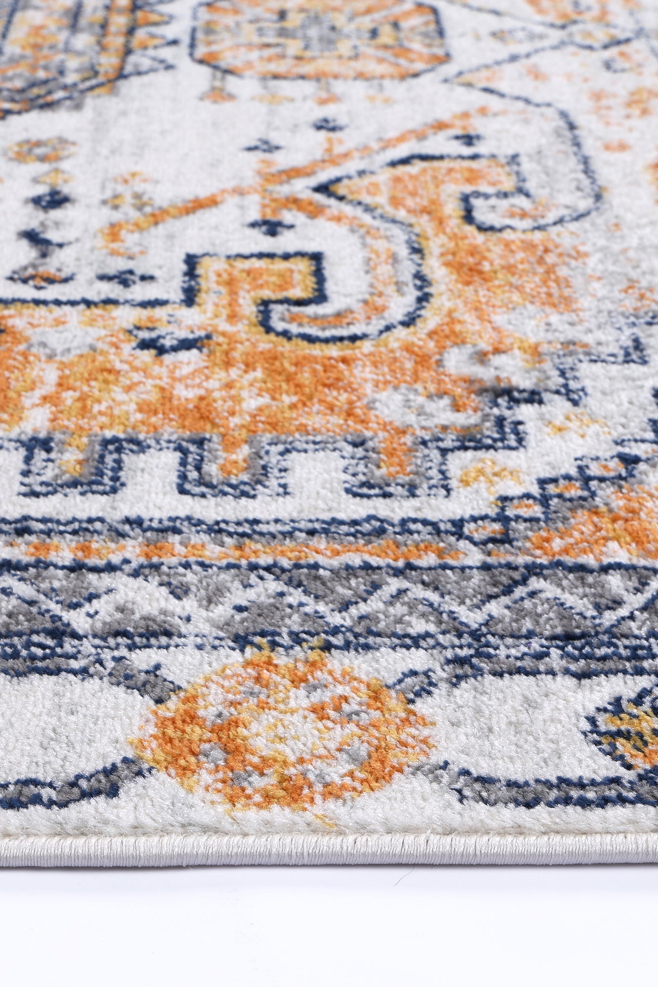 Provence Taza Terracotta Cream Transitional Rug - PROV07