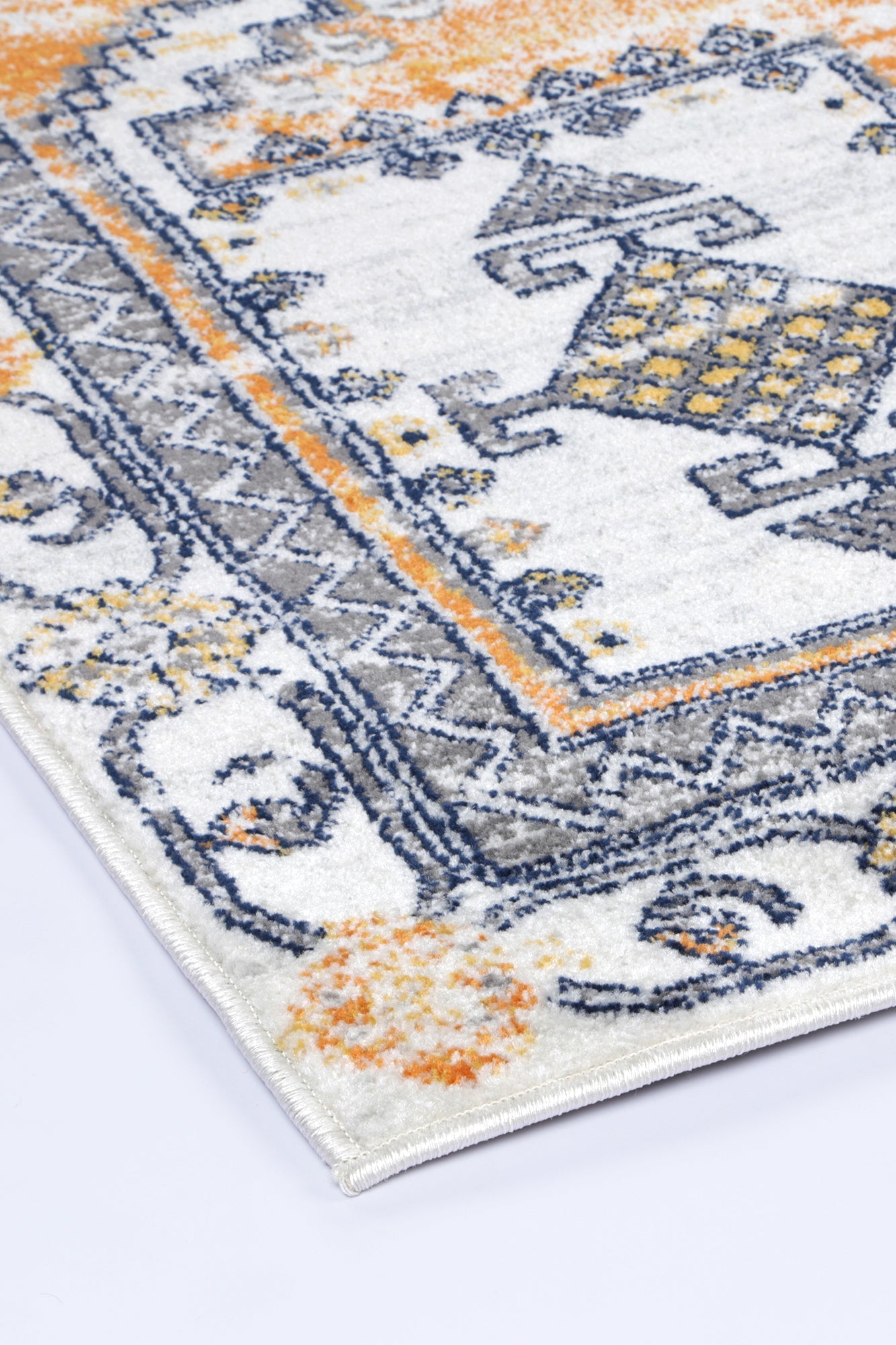 Provence Taza Terracotta Cream Transitional Rug - PROV07