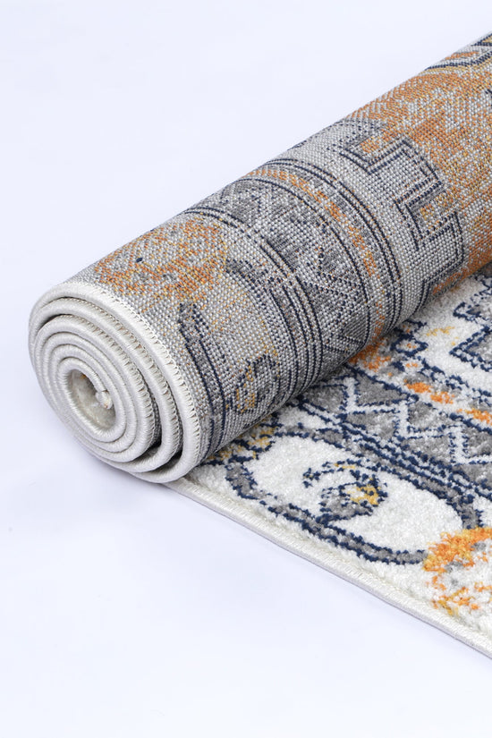 Provence Taza Terracotta Cream Transitional Rug - PROV07