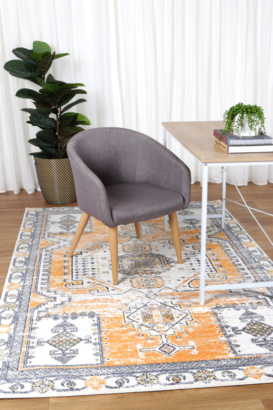 Provence Taza Terracotta Cream Transitional Rug - PROV07