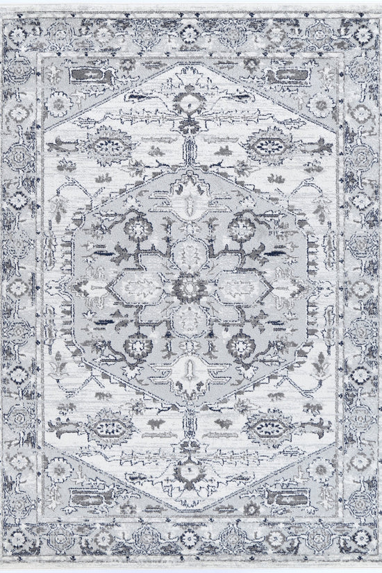 Provence Gaul Traditional Grey & Cream Rug â€“ PROV08