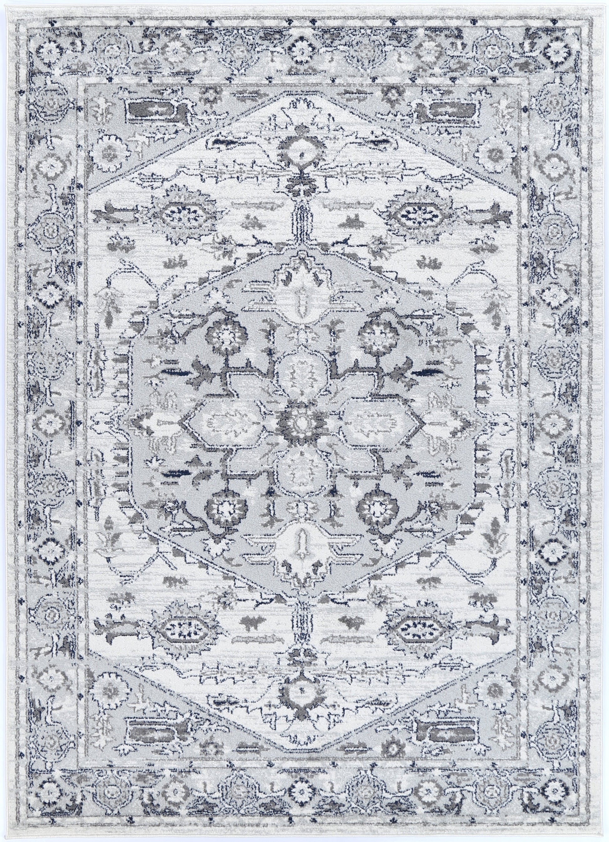 Provence Gaul Traditional Grey & Cream Rug â€“ PROV08