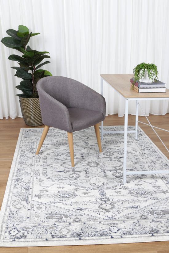 Provence Gaul Traditional Grey & Cream Rug â€“ PROV08