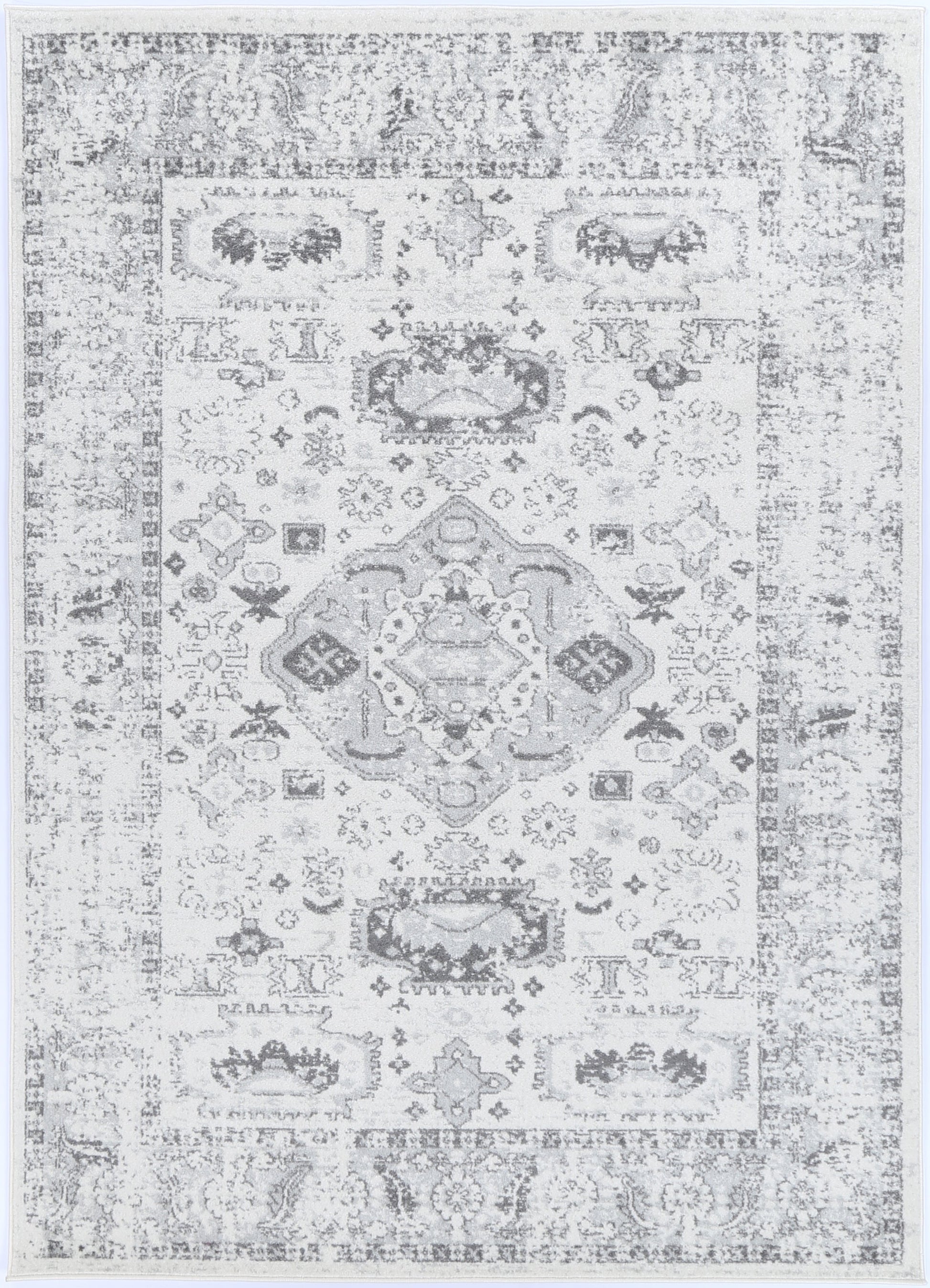 Provence Trellis Cream & Light Grey Rug - PROV10