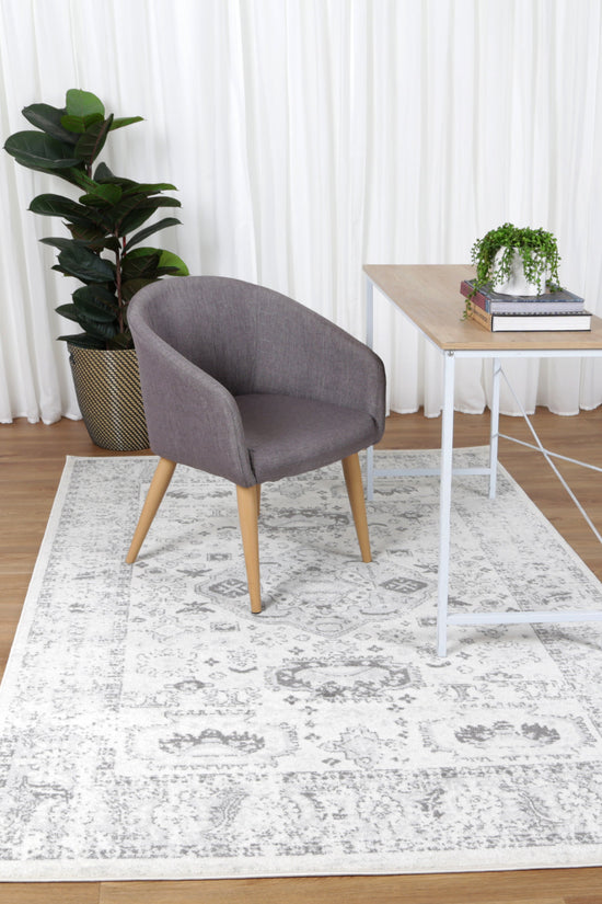 Provence Trellis Cream & Light Grey Rug - PROV10