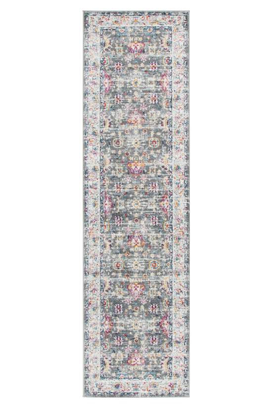 Provence Somerset Grey Multi Traditional Rug - PROV19