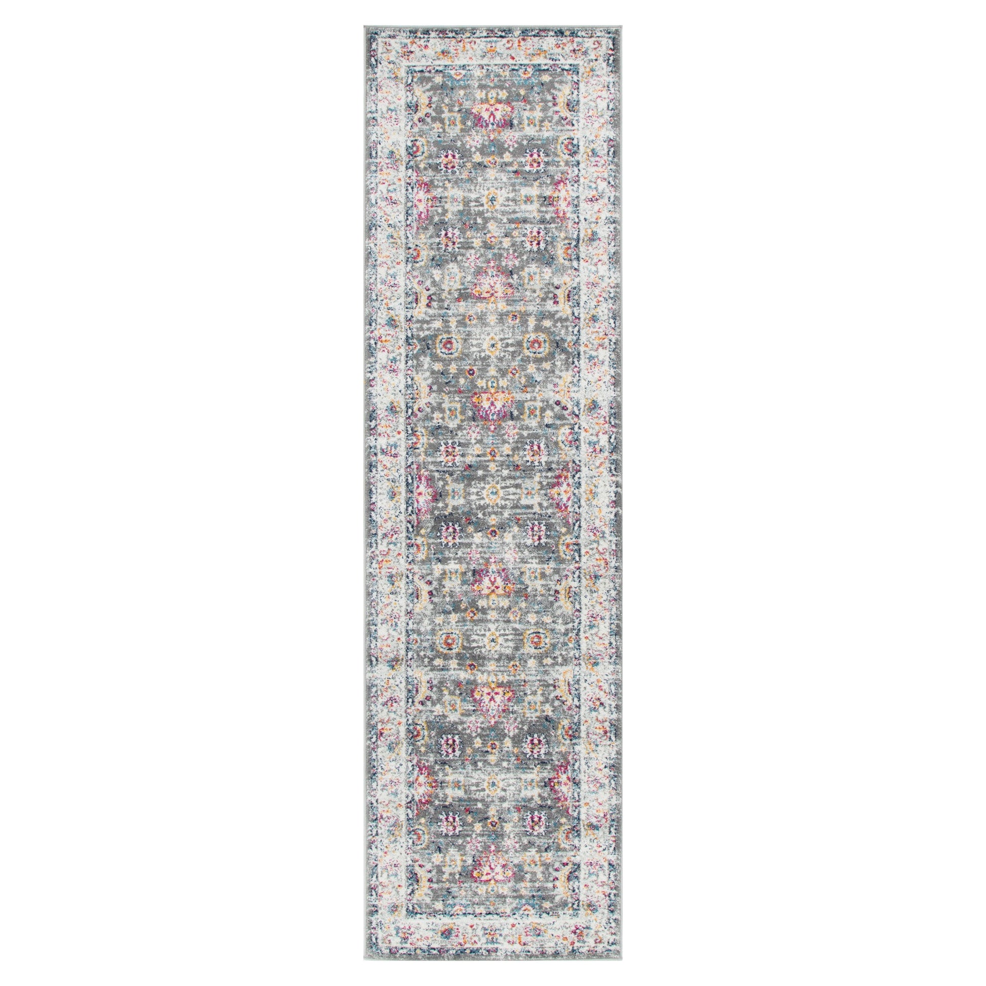 Provence Somerset Grey Multi Traditional Rug - PROV19