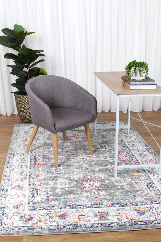 Provence Somerset Grey Multi Traditional Rug - PROV19