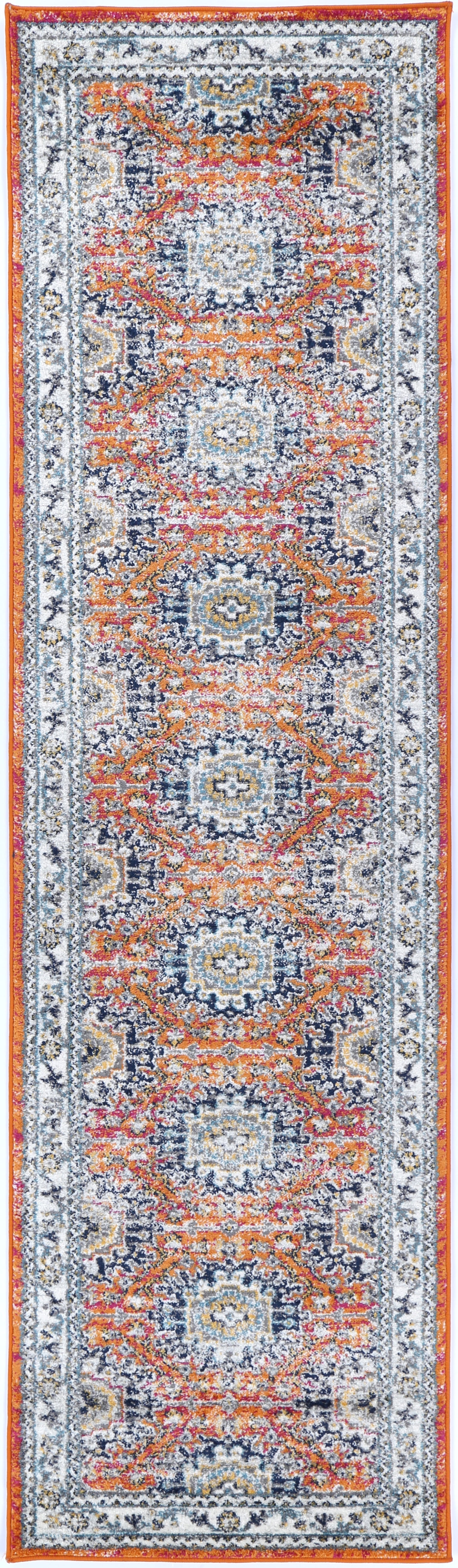 Provence Pagnol Rust Multi Traditional Rug - PROV20