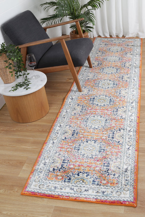Provence Pagnol Rust Multi Traditional Rug - PROV20