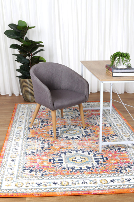 Provence Pagnol Rust Multi Traditional Rug - PROV20