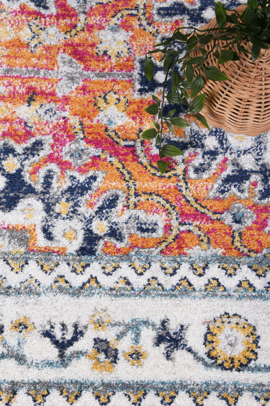 Provence Pagnol Rust Multi Traditional Rug - PROV20