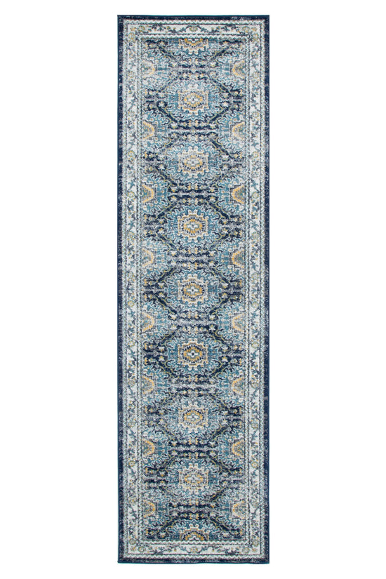 Provence Ventoux Navy Multi Traditional Rug - PROV21