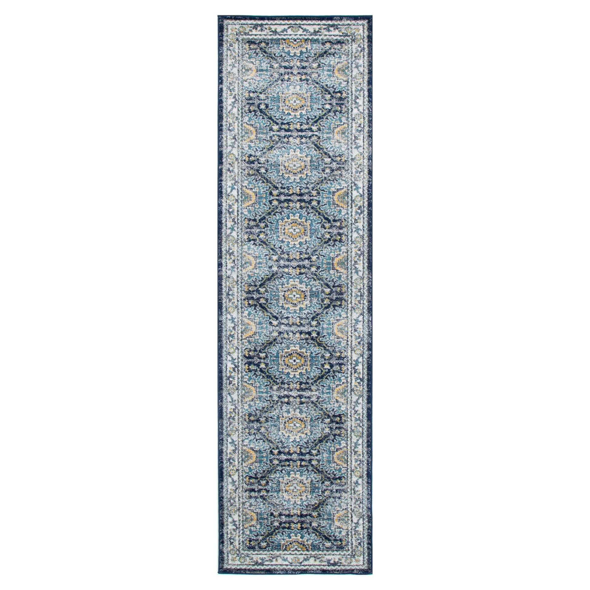 Provence Ventoux Navy Multi Traditional Rug - PROV21