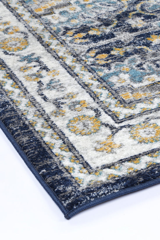 Provence Ventoux Navy Multi Traditional Rug - PROV21