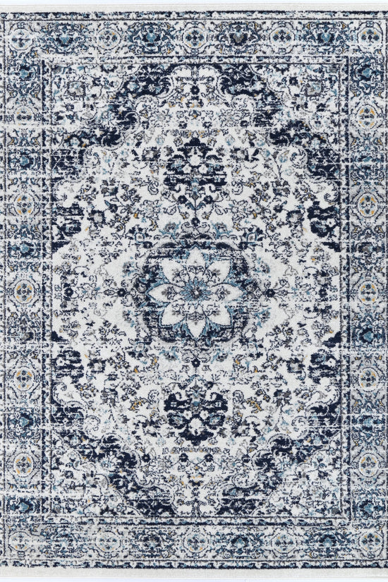Provence Alpes Navy Multi Traditional Rug - PROV22